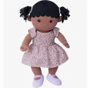 Apple Park Kids 12” Mia Doll w/ Brown Complexion, Soft Plush 100% Organic Cotton